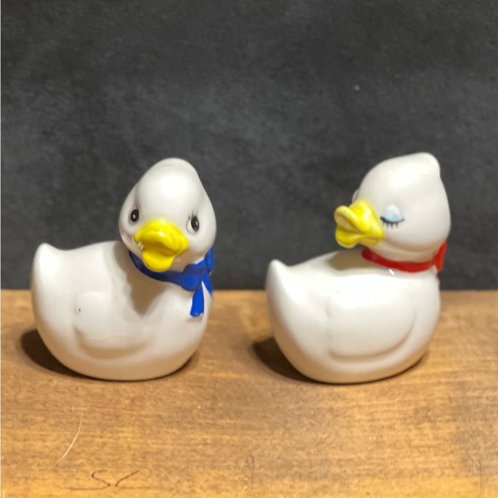 Vintage Duck Salt and Pepper Shakers by Erika